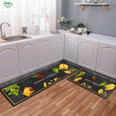 Thảm Bếp Hiện Đại Trang Trí Phòng Bếp Thấm Hút Nhanh Chống Trơn Trượt Kích Thước 40x60 Và 40x120cm - Ảnh 5
