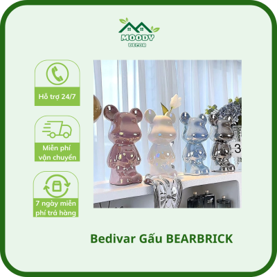 Bedivar Gấu BEARBRICK  Bạo Lực Gấu Trang Trí Cao Cấp Gốm Phòng Khách
