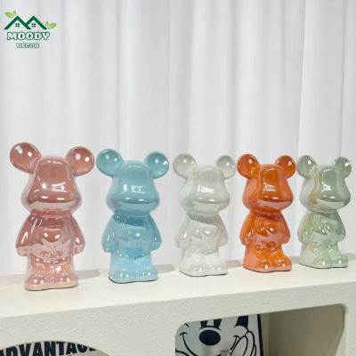 Bedivar Gấu BEARBRICK  Bạo Lực Gấu Trang Trí Cao Cấp Gốm Phòng Khách - Ảnh 3