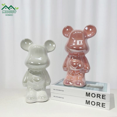 Bedivar Gấu BEARBRICK  Bạo Lực Gấu Trang Trí Cao Cấp Gốm Phòng Khách - Ảnh 5